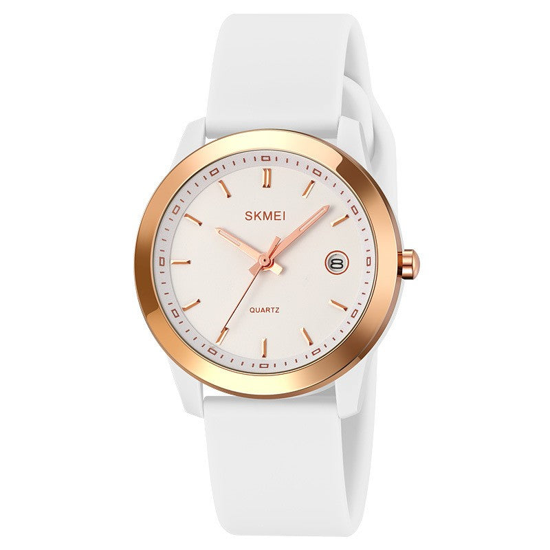 Minimalist Silicone Strap Student Watch for Girls