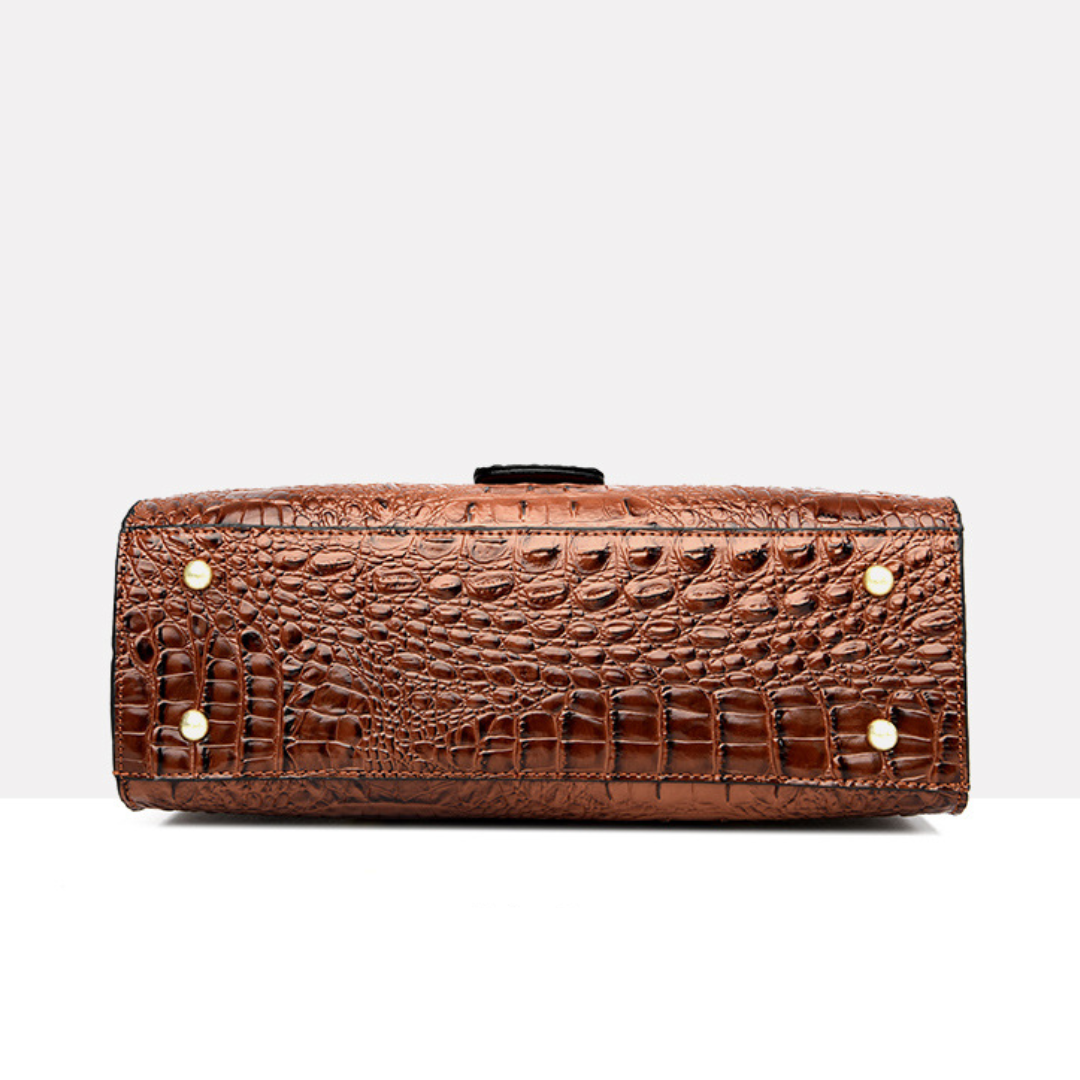 Trendy Crocodile Pattern  Women's Shoulder Bag