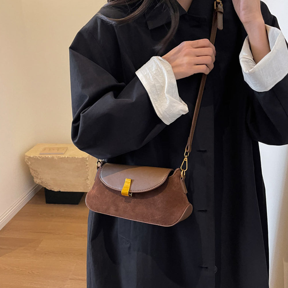 Retro Velvet  Frosted Small Square Crossbody Bag