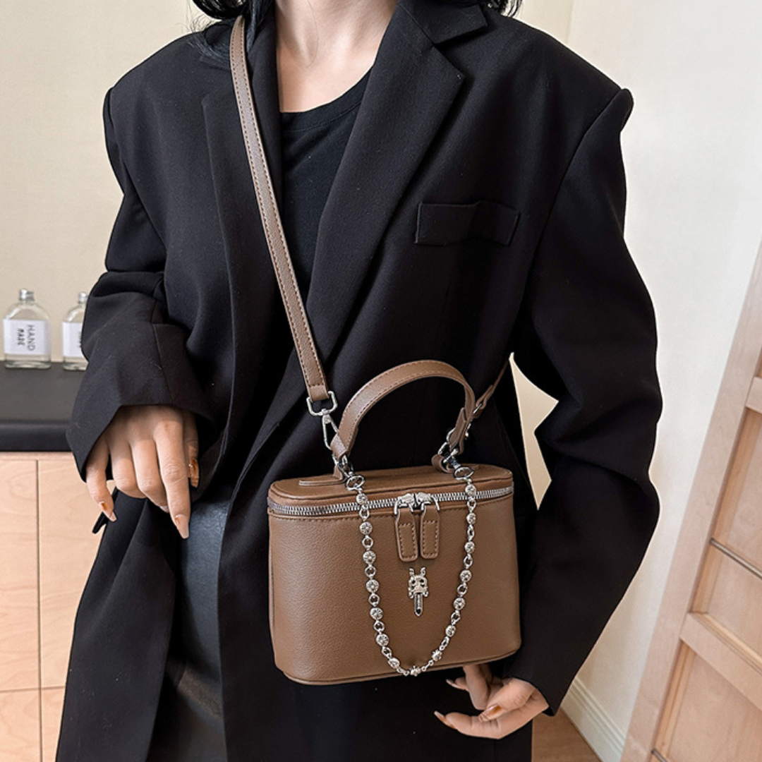 Simple Faux Leather Casual Small Square Crossbody Bag