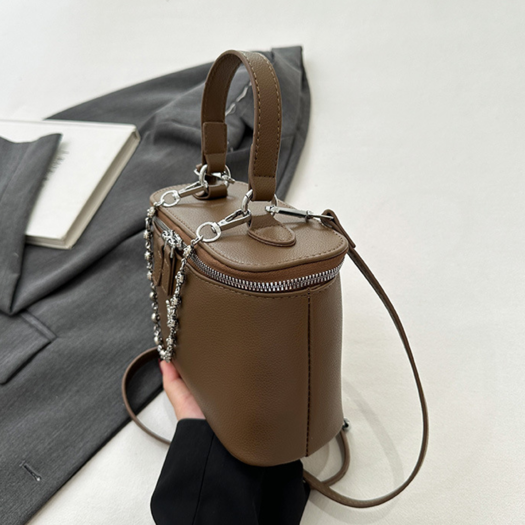 Simple Faux Leather Casual Small Square Crossbody Bag