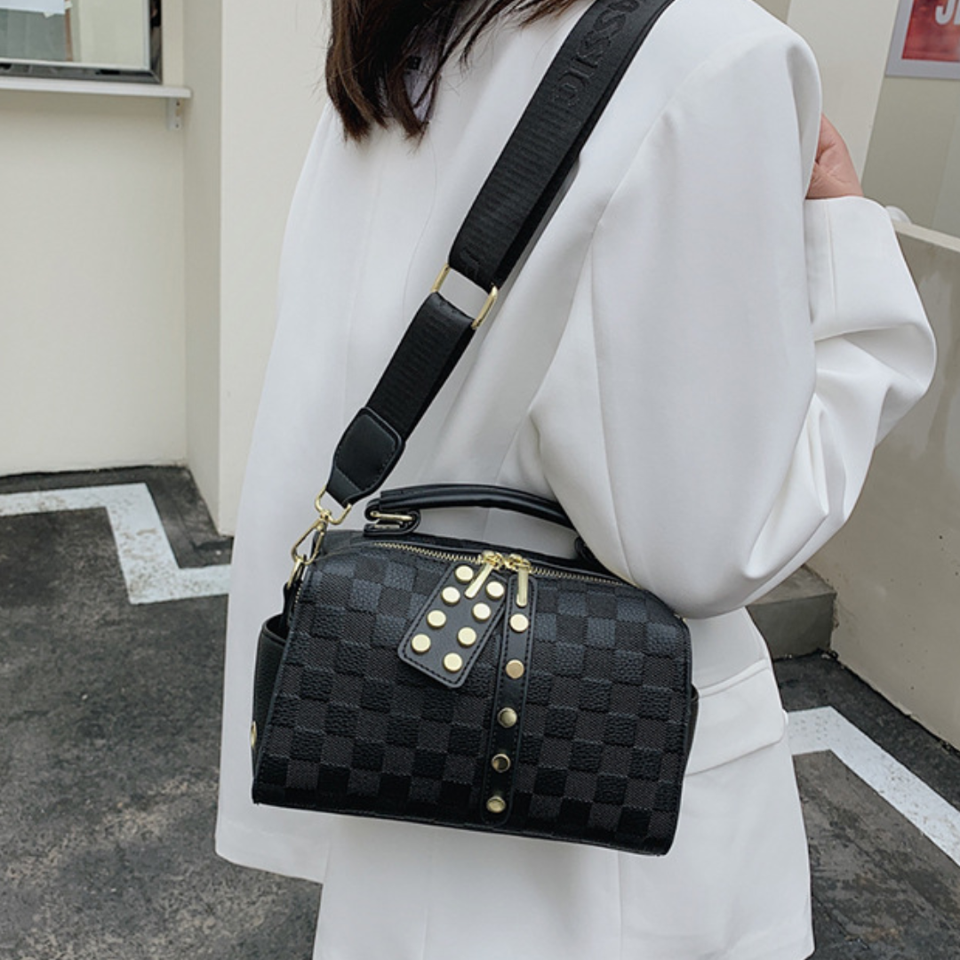 Retro Plaid Shoulder Messenger Handbag