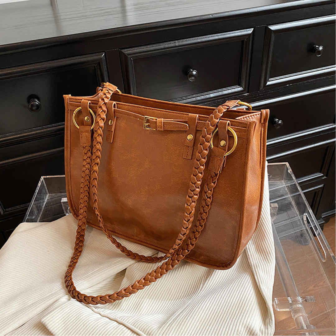 Retro  Large Capacity Commuter Shoulder Tote