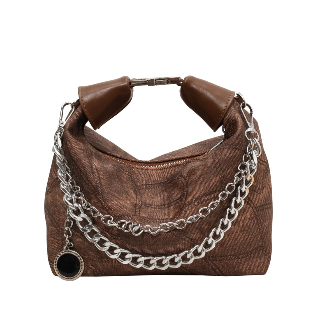 Retro  Dumpling Style Handheld Shoulder Handbag