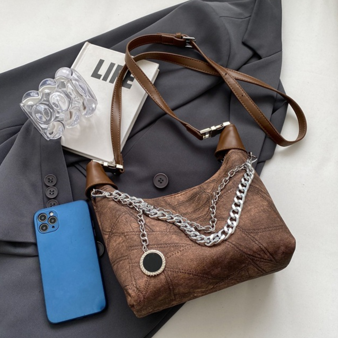 Retro  Dumpling Style Handheld Shoulder Handbag
