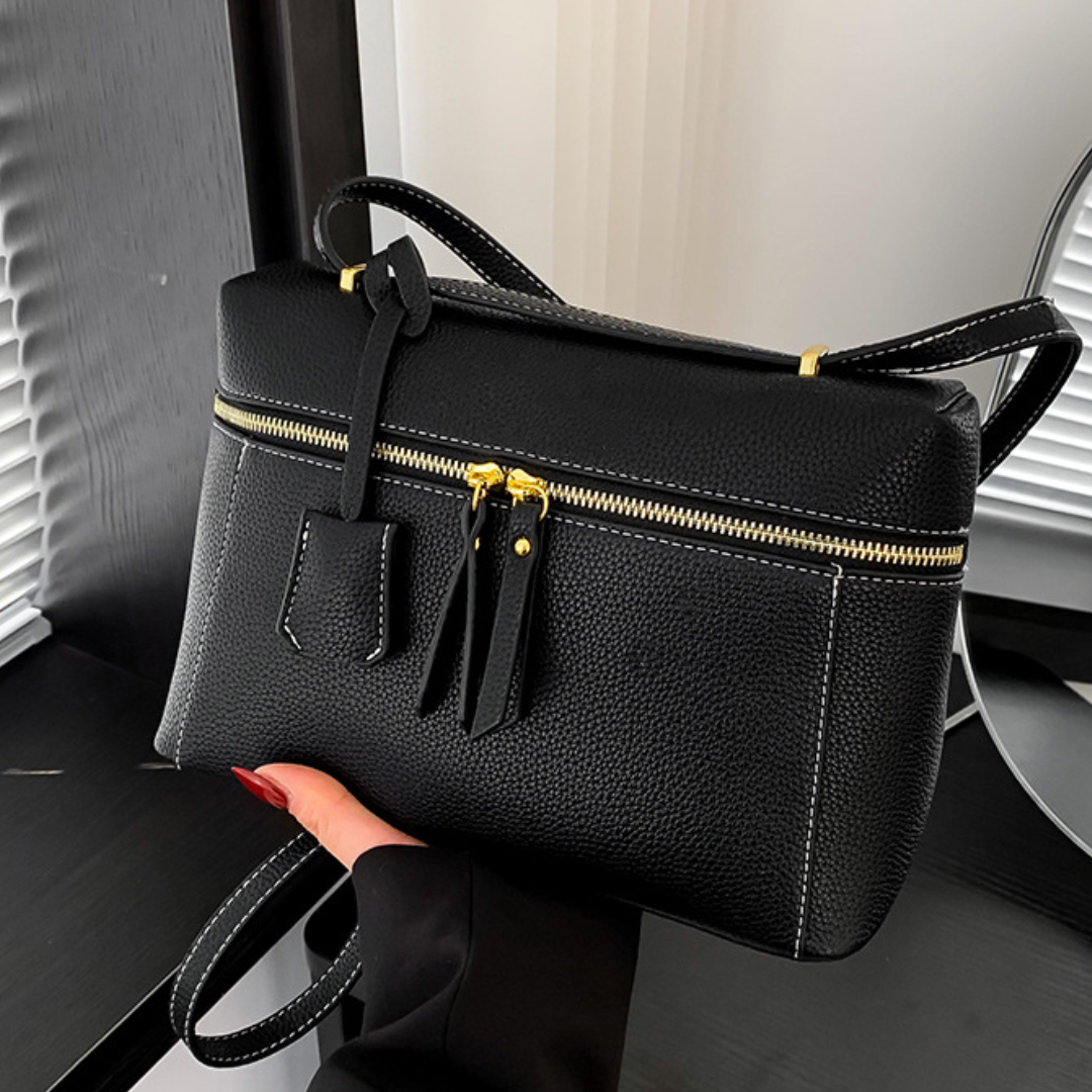 Retro Box Style  One-Shoulder Messenger Bag
