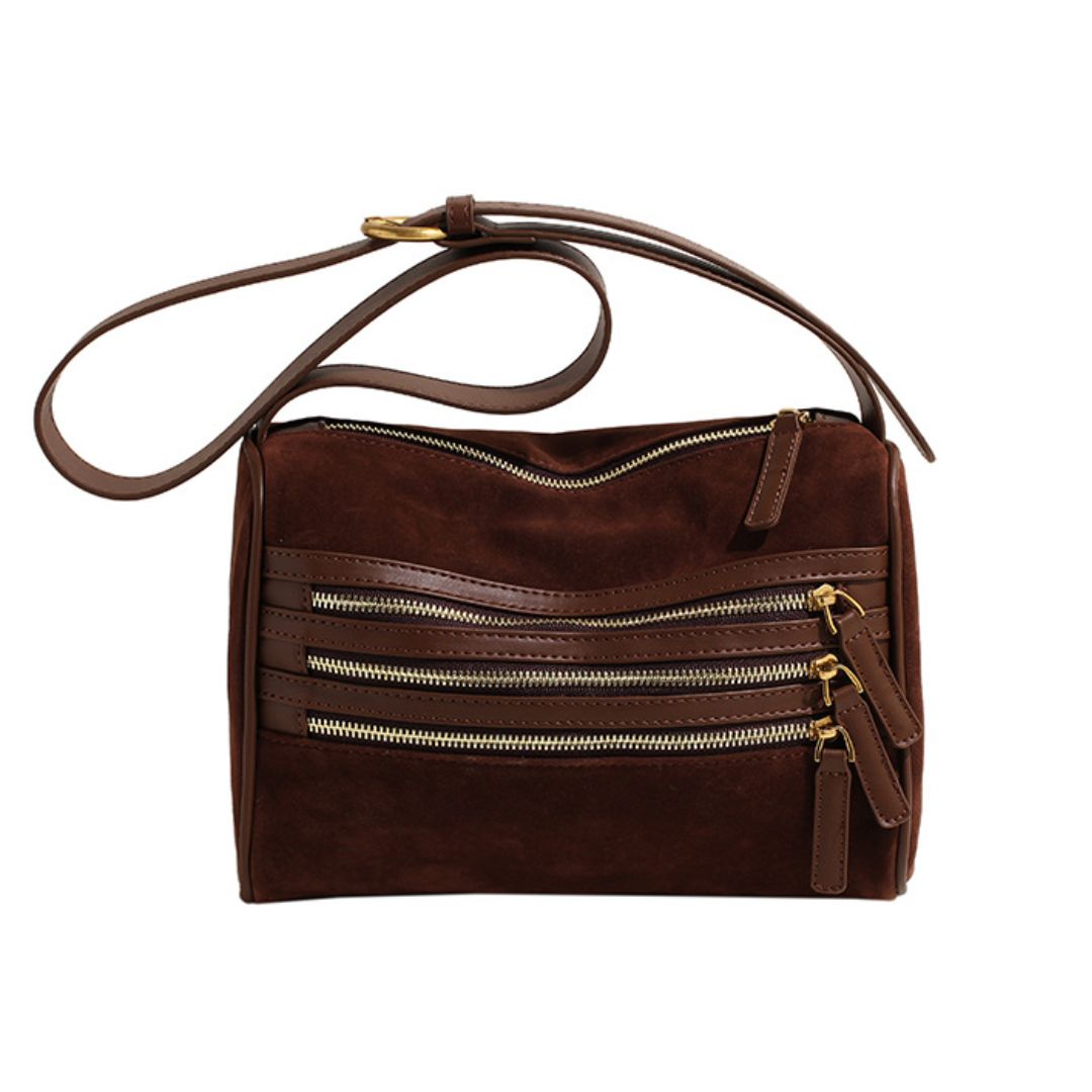 Velvet Retro Underarm Crossbody Small Square Bag