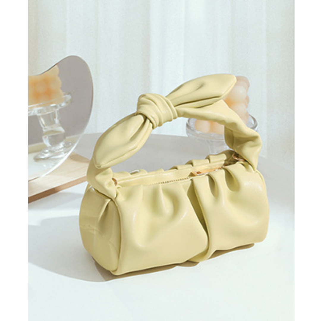 Cloud Style  Pleated Chain Strap Handbag
