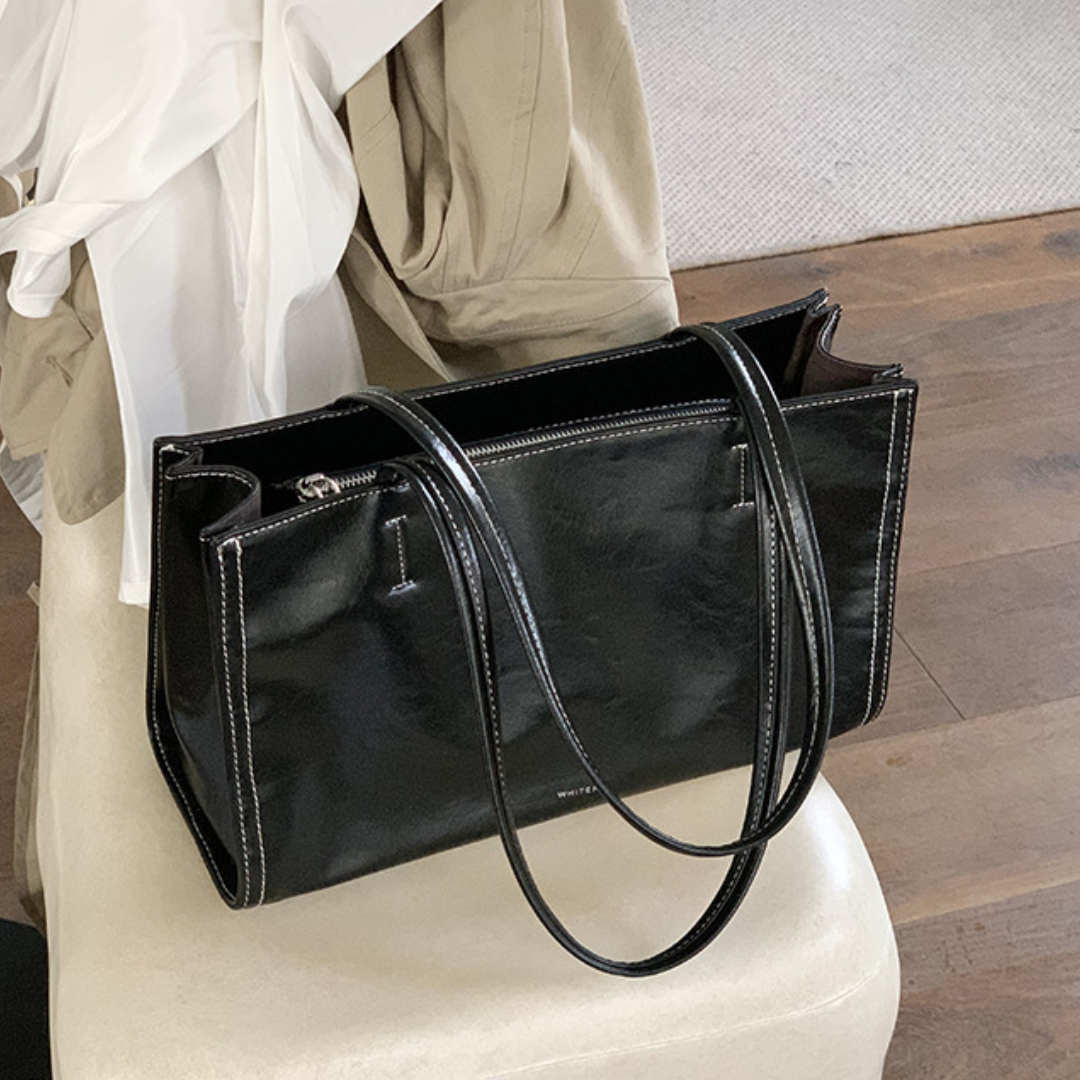 Nylon Large Shoulder Tote Commuter Bag