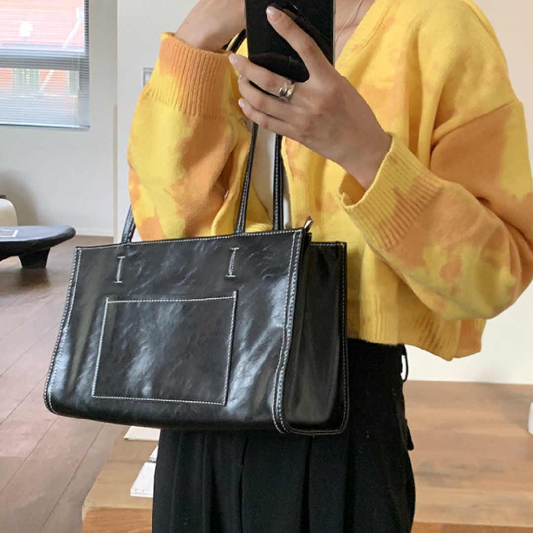 Nylon Large Shoulder Tote Commuter Bag