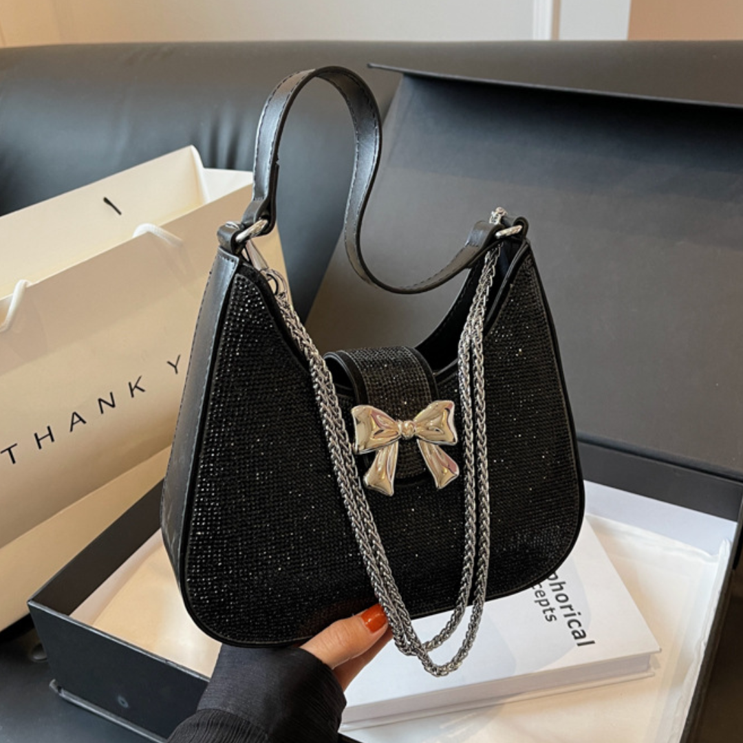 Resin Diamond Small Square Spring Shoulder Bag