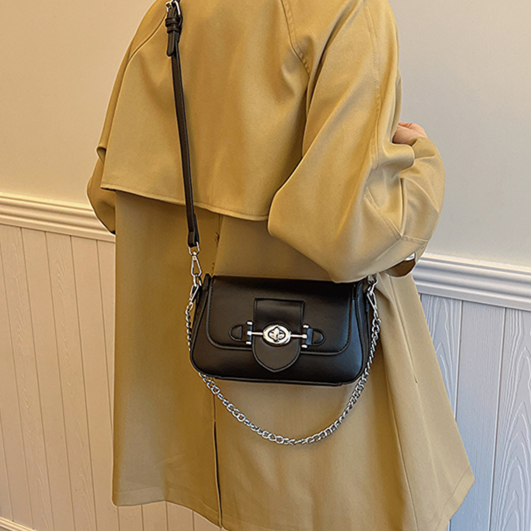 Spring Faux Leather Fashion Chain Small Square Bag