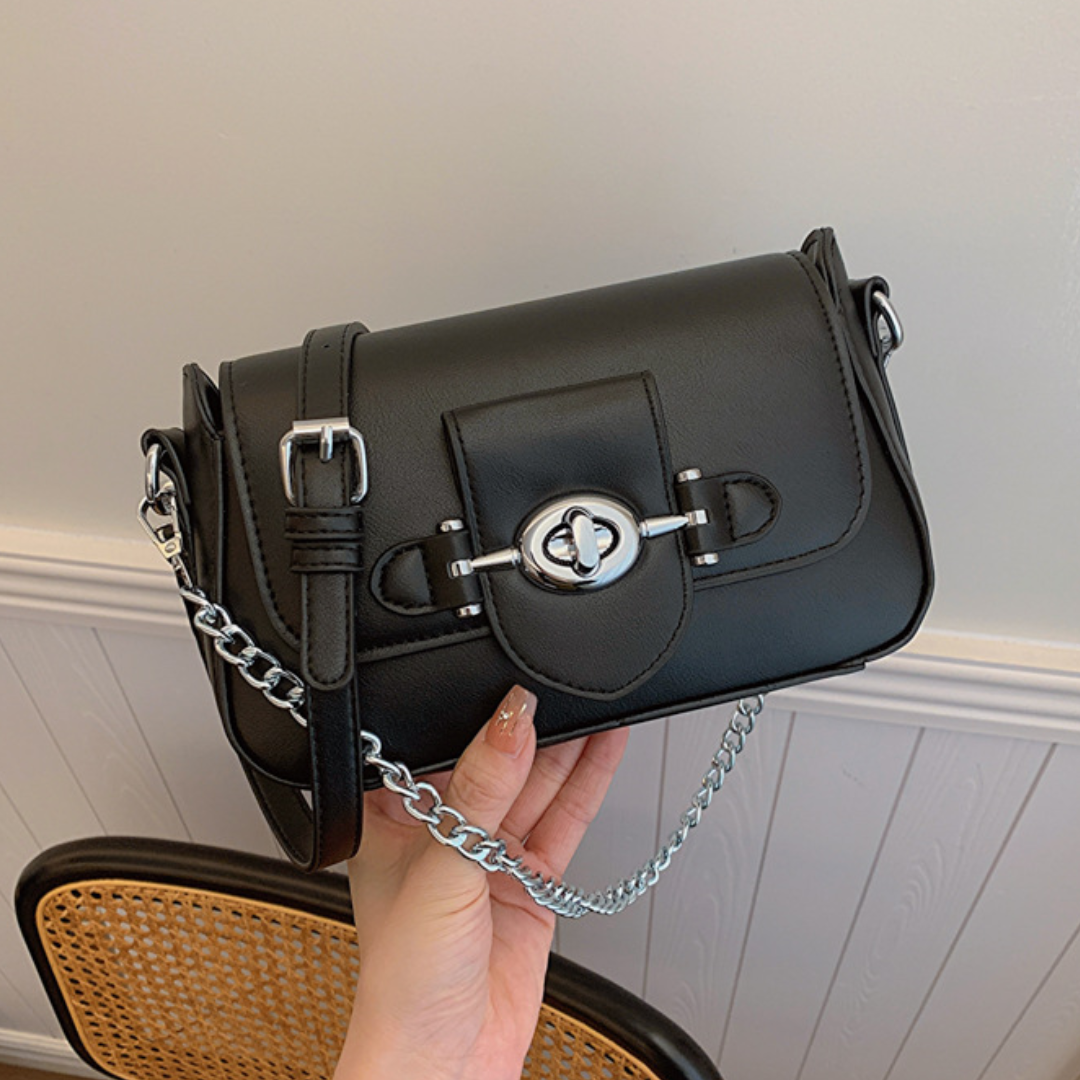 Spring Faux Leather Fashion Chain Small Square Bag