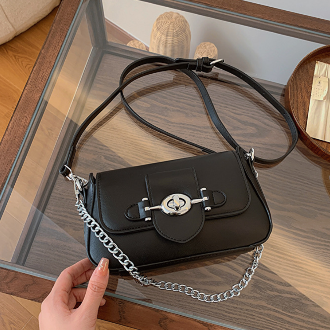 Spring Faux Leather Fashion Chain Small Square Bag