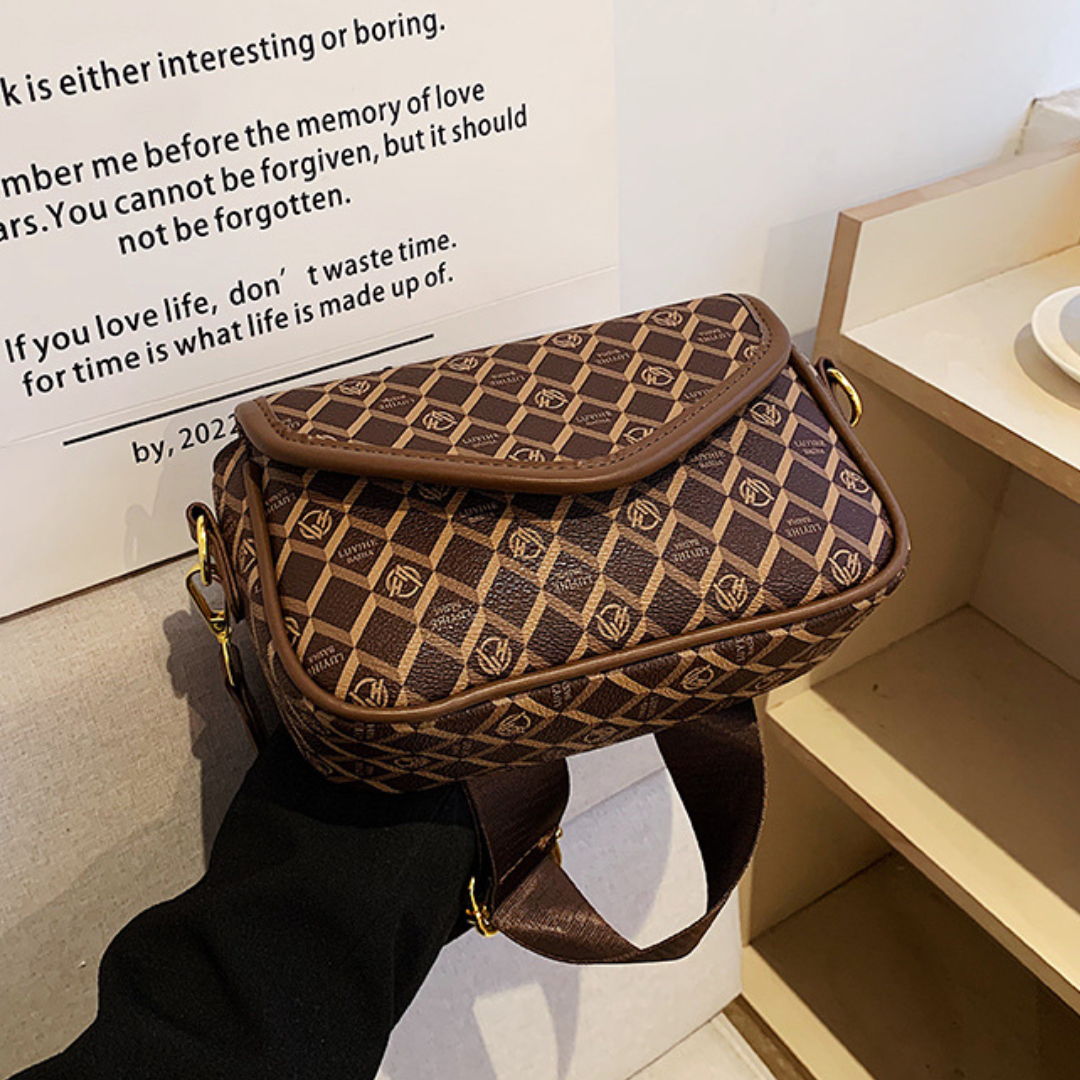 Printed  Small Square Ins Crossbody Bag