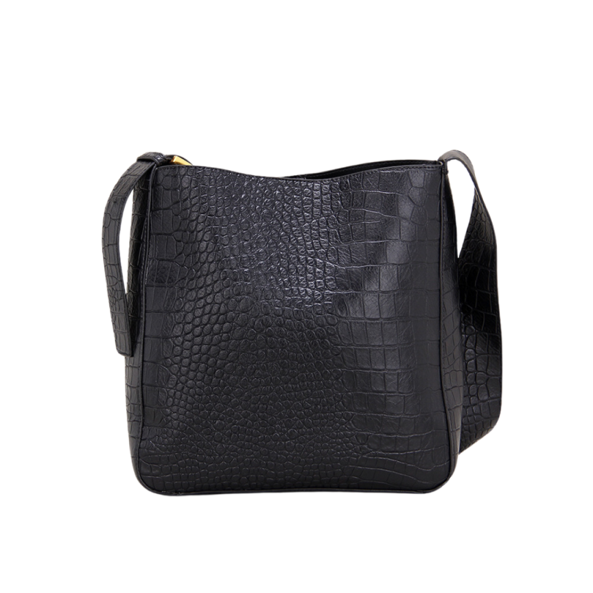 Style Crocodile Pattern  Bucket Crossbody Bag