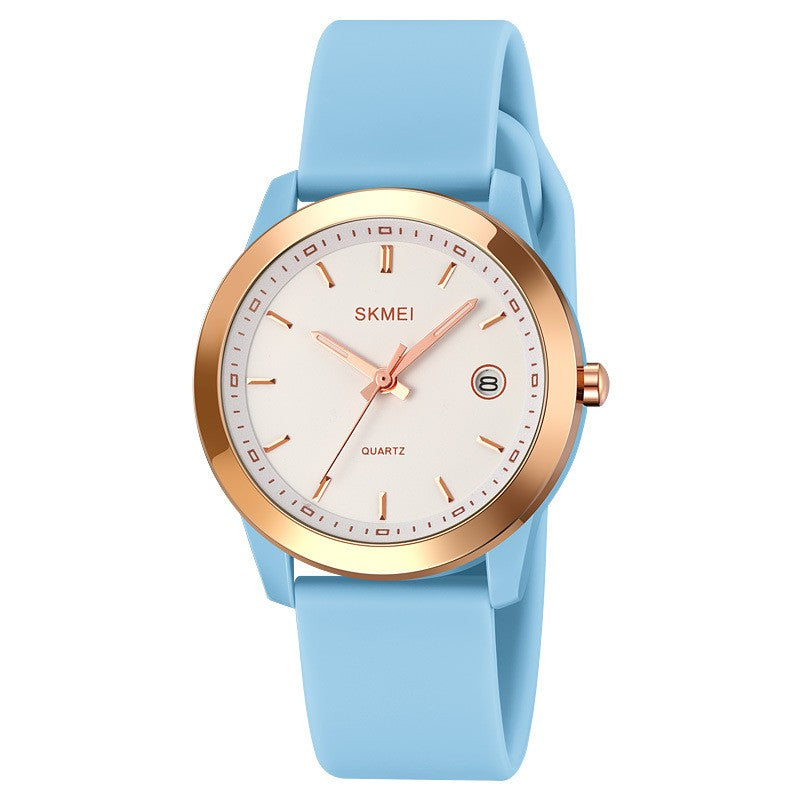 Minimalist Silicone Strap Student Watch for Girls