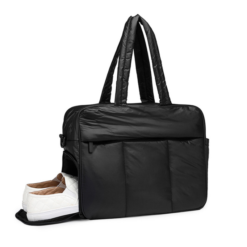 Winter Puffer Cotton Tote Bag