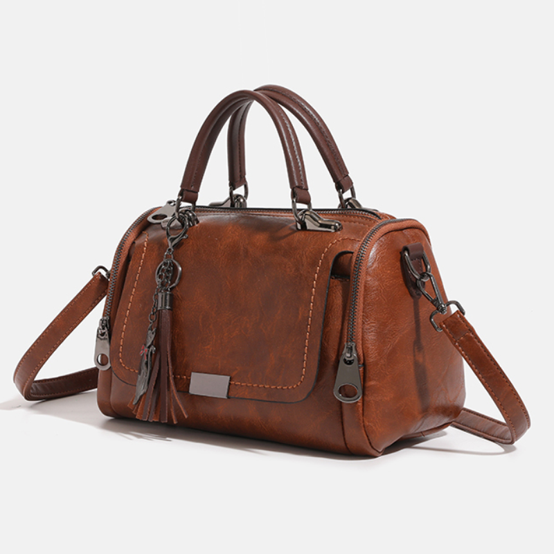 Style Retro  Crossbody Pillow Bag with Tassel