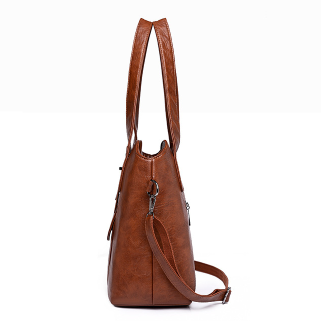 European Style Large Soft Leather  Shoulder Bag