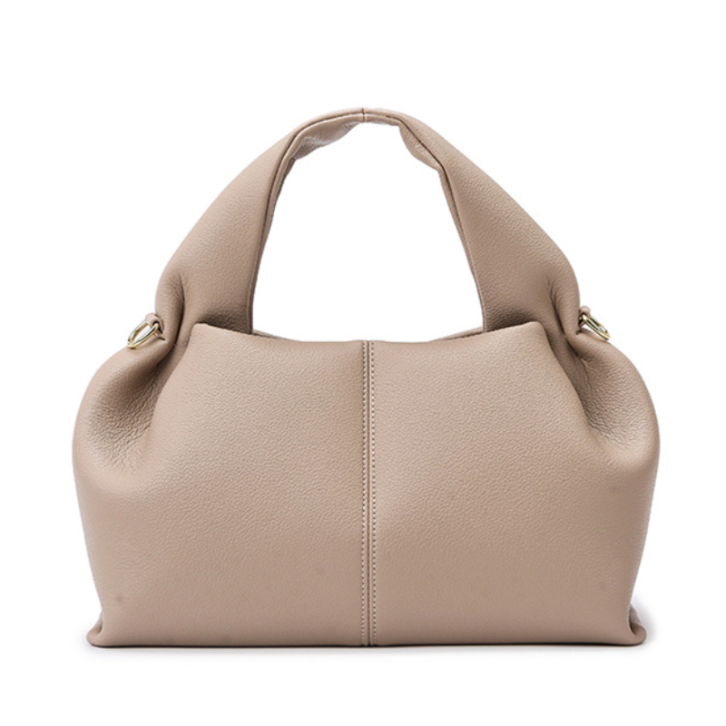 French Style PU Leather Dumpling Messenger Bag