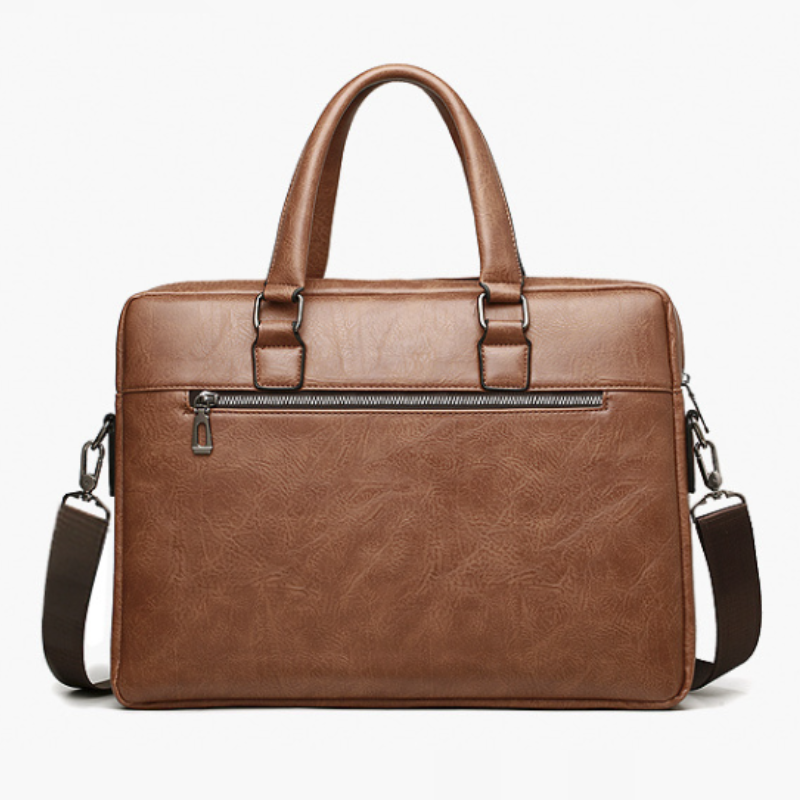 Retro Men's Faux Leather Laptop Briefcase