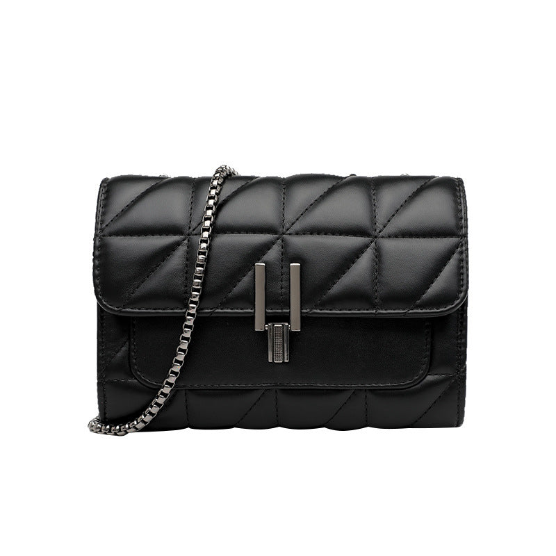 Chanel Style Diamond Chain  Small Square Shoulder Bag