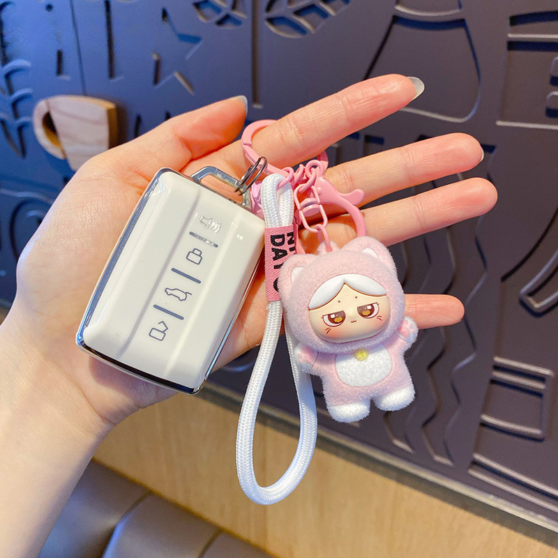 Furry Cat Girl Keychain
